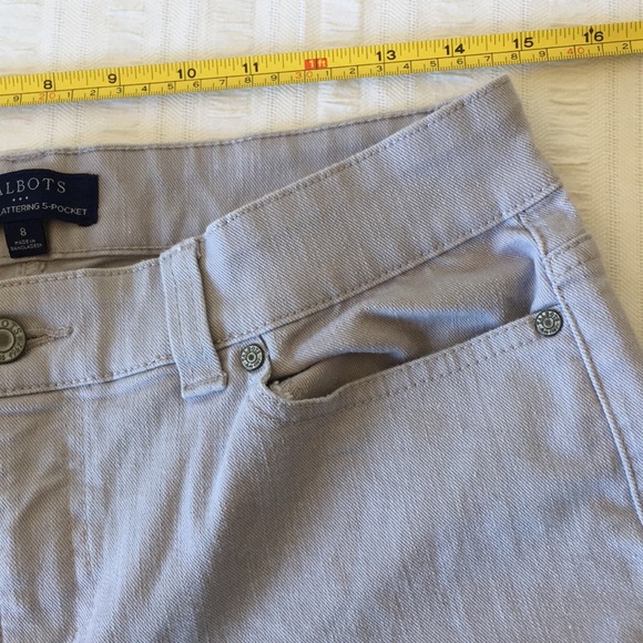 Talbots Simply Flattering 5-Pocket Gray Jeggings Size 8 - Picture 8 of 9